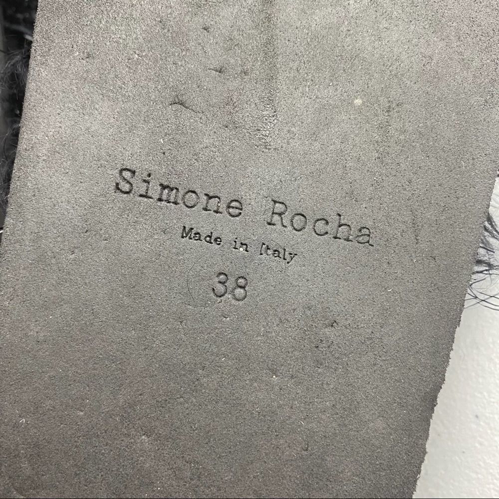 Simone Rocha Fur Slides - Picture 5 of 6